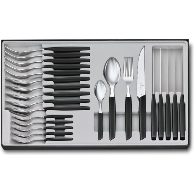 Набор столовых приборов Victorinox Swiss Modern, 24 предмета (6.9093.12W.24)