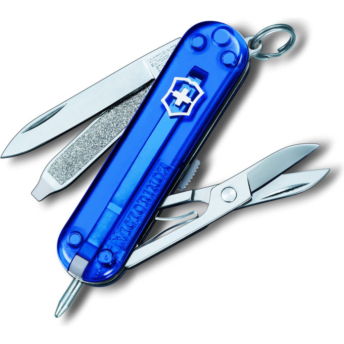 Нож-брелок Victorinox Signature 0.6225.T2 Blue Trans