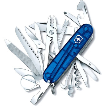 Нож Victorinox Swiss Champ 1.6795.T2 Blue Trans